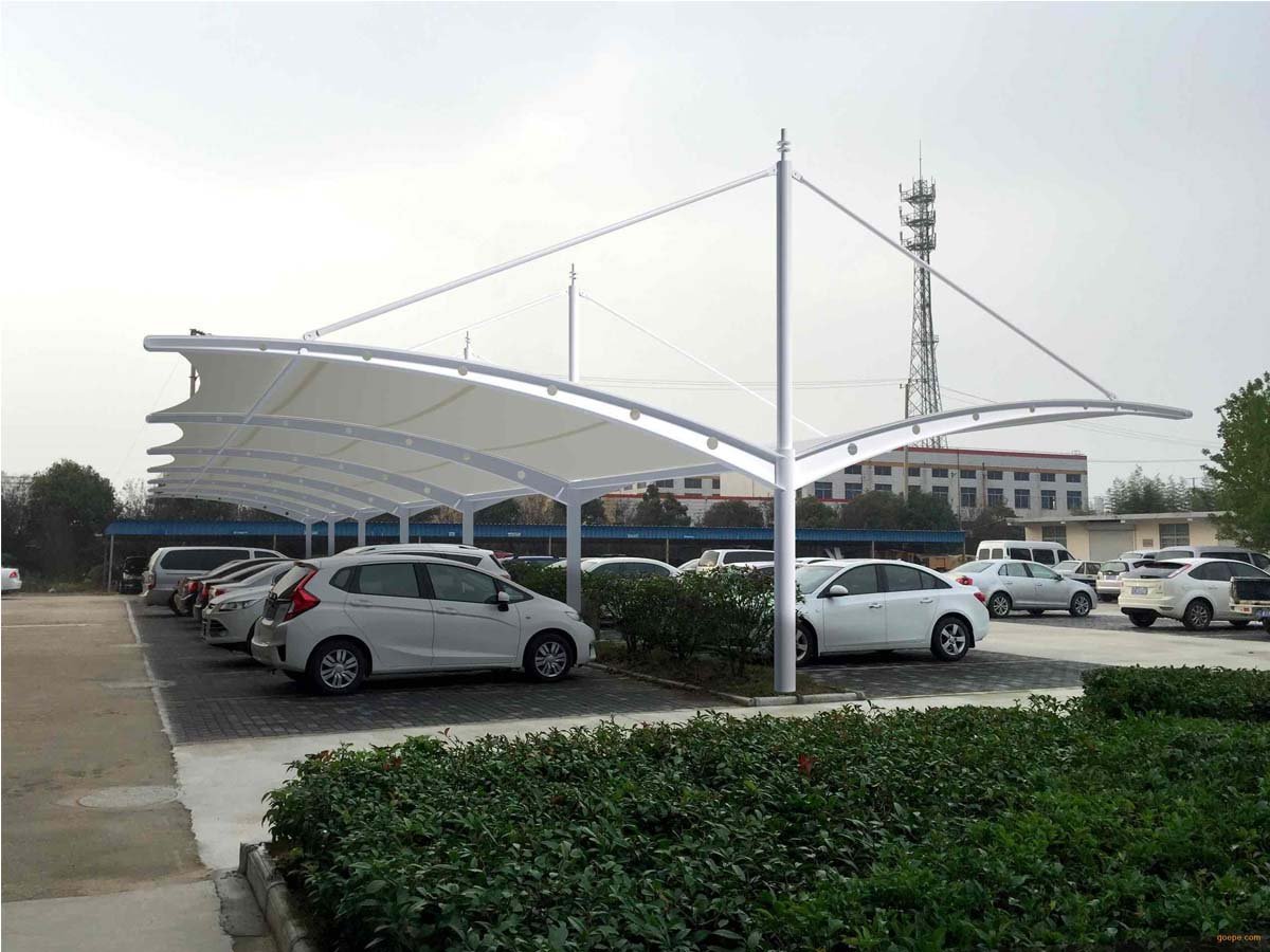 Tensile-Structures-for-Cantilever-Car-Parking-Shade-Sheds-Canopies-Double-Bay-1